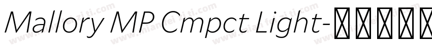 Mallory MP Cmpct Light字体转换